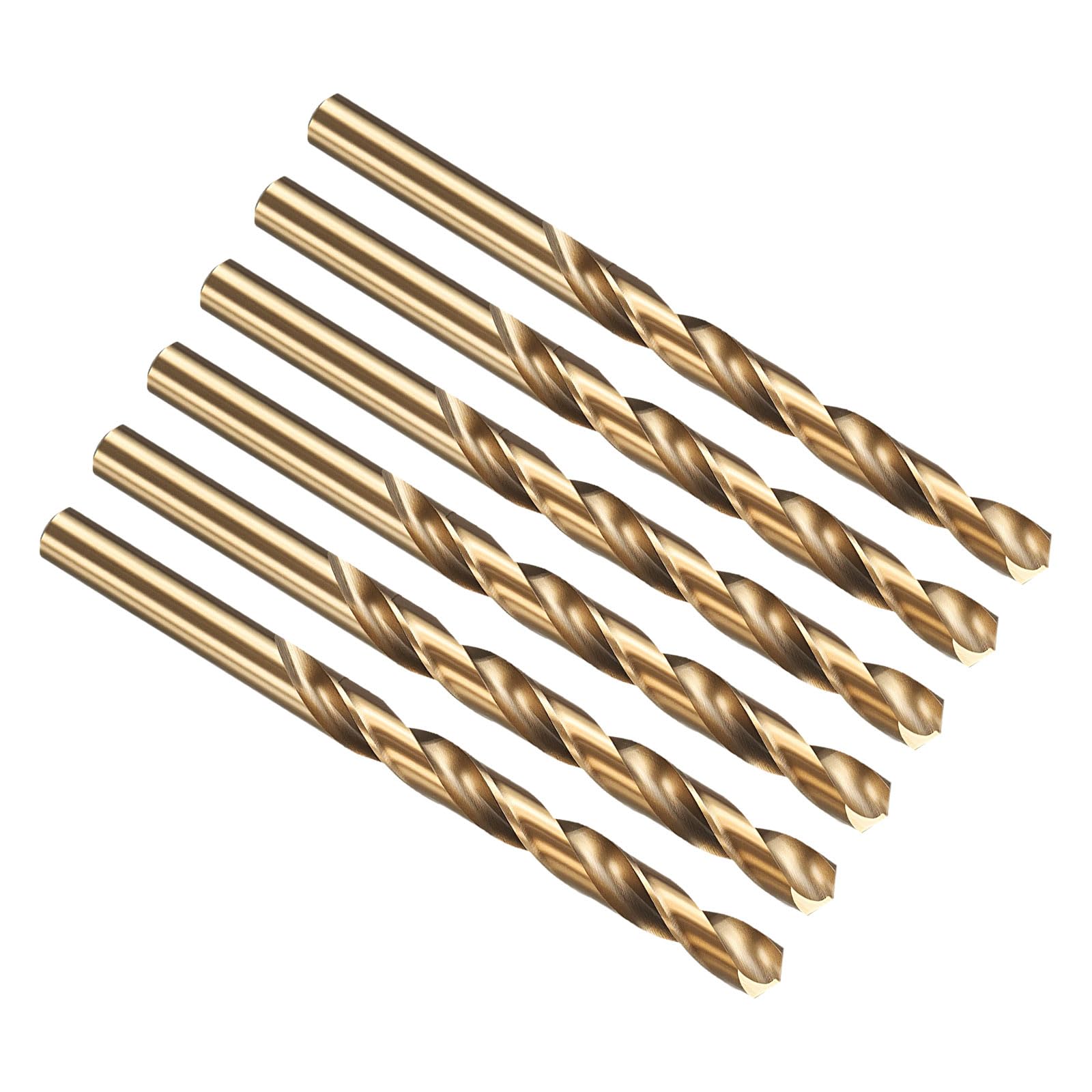 PATIKIL Letter Q Drill Bit, 4341 High-Speed Steel Bits 135° Gold Finish for Soft Thin Metal Steel Wood Acrylic - 6 Pack