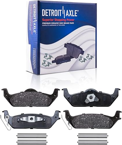 Miniatura 6 de Detroit Axle - Rotores de disco delanteros y traseros con almohadillas de cerámica de repuesto para Ford F-150 2009 (6 -Lug) - Juego de 10 piezas