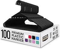 Vista 40 de Utopia Home Perchas de Plástico Paquete de 50 – Percha Perfecta para Ahorrar Espacio para Ropa – Duraderas y Fuertes – Organizadores de Armario Aqua