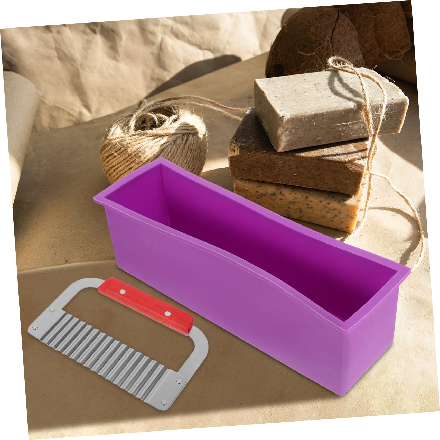 Kit de Moules à Savonnette Flexibles Rectangulaires pour Fabrication DIY