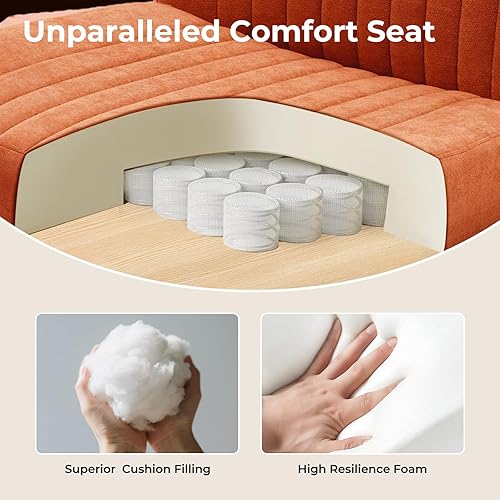 Miniatura 7 de Silla cruzada de base convertible con resortes ensanchados y cojines más gruesos y anchos, silla de oficina con patas sin brazos que alivia el dolor