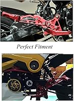 Vista 5 de FXCNC CNC Grom Billet - Juego de clavijas traseras para motocicleta, reposapiés totalmente ajustables, compatible con GROM MSX125 2012 2013 2014