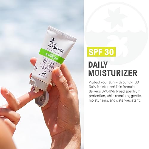 Miniatura 3 de Raw Elements Daily Lifestyle - Tubo hidratante de bioresina - SPF 30, protección UVA-UVB, no nano zinc, apto para arrecifes, resistente al agua, 1.8