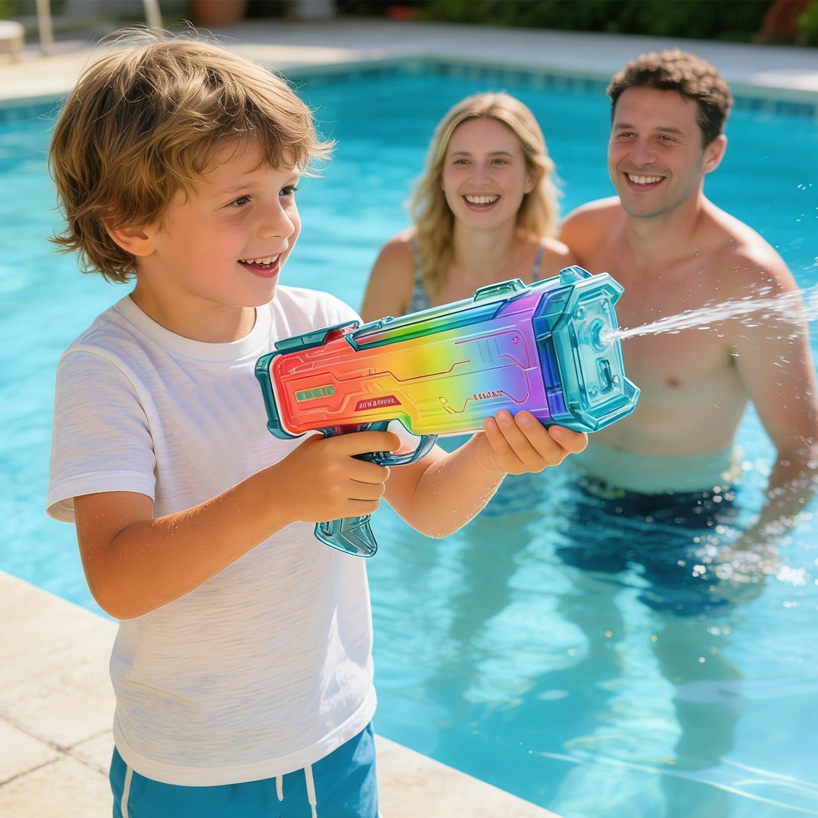 Elektryczny Zraszacz Wodny Interaktywna Zabawka Edukacyjna na Duży Dystans | Pistolet na Wodę na Lato, Ogród, Plażę, Imprezy Plenerowe, Urodziny, Wydarzenia
