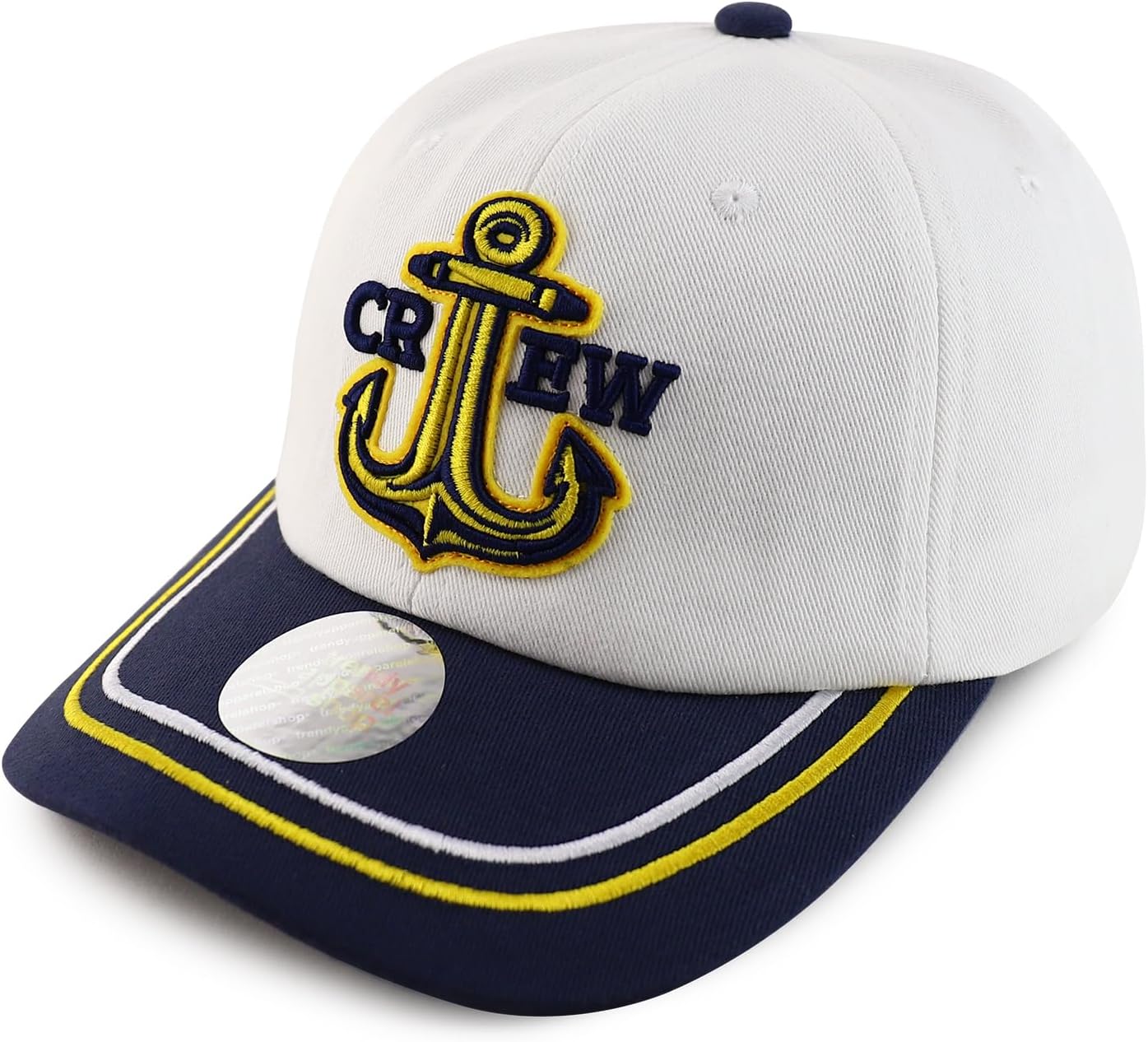 Trendy Apparel Shop Captain, First Mate & Crew 3D Embroidered Baseball Cap