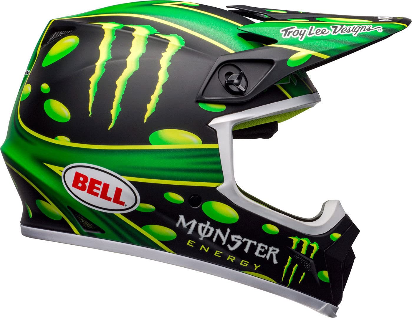 Capacete Bell MX 9 Mips - 64, Showtime Matte Black Green | Amazon