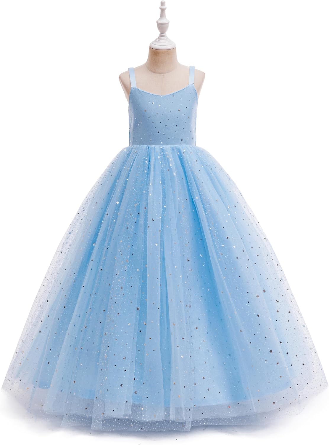Glamulice Princess Sparkle Tulle Dress Flower Girl Little/Big Girls Wedding Bridesmaid Dresses Pageant Party Ball Gown