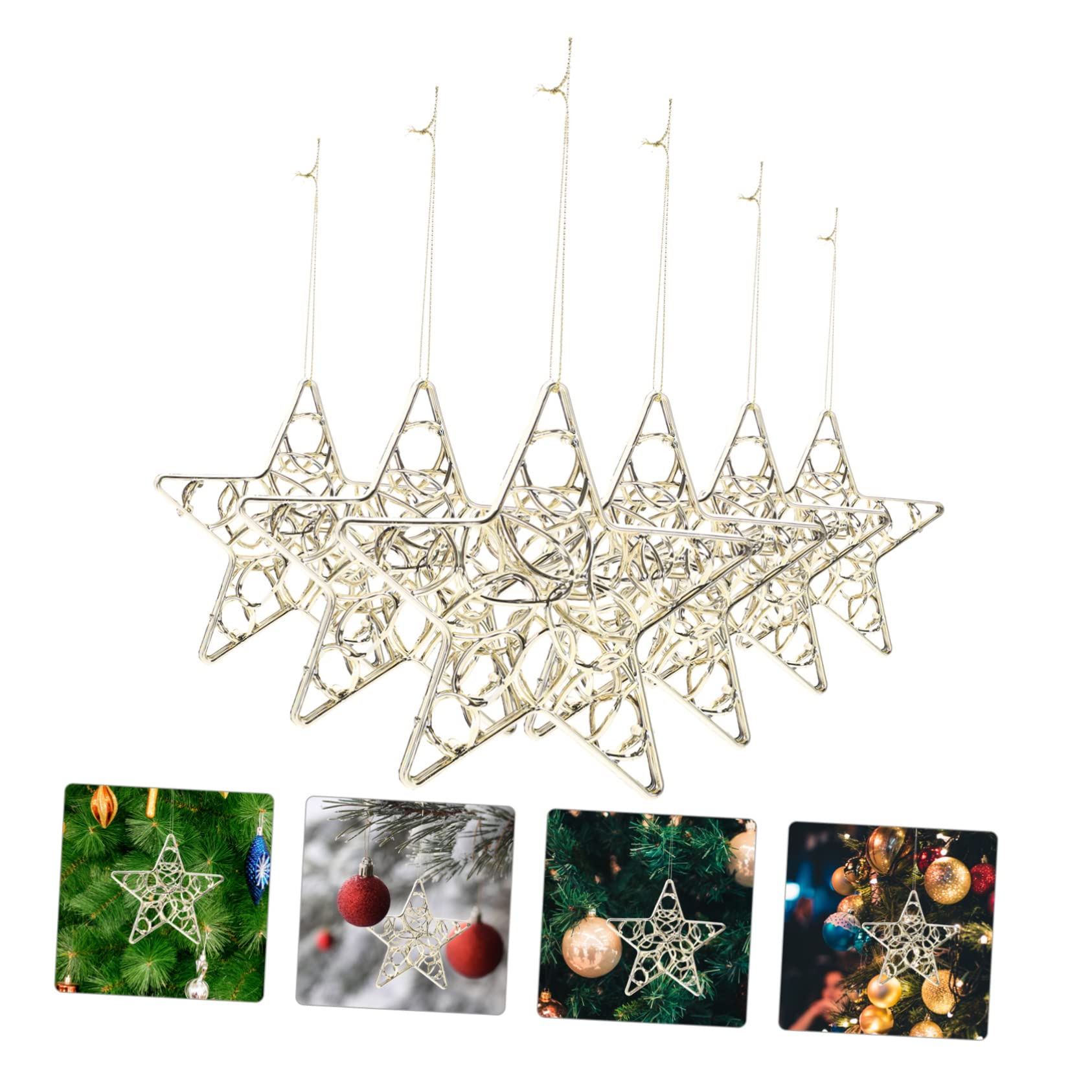 Stück Weihnachts Schneeflocken Anhänger Weihnachtsschmuck Bruchsicherer Weihnachtsbaumschmuck Weihnachtsschneeflocke Sterndekoration Weihnachtsbaum Schneeflocke