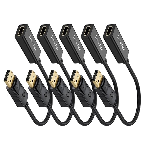 4K DisplayPort to HDMI Adapter 5 Pack