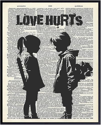 Impresión artística de diccionario de graffiti, divertido póster vintage reciclado, decoración moderna y elegante para el hogar, regalo para