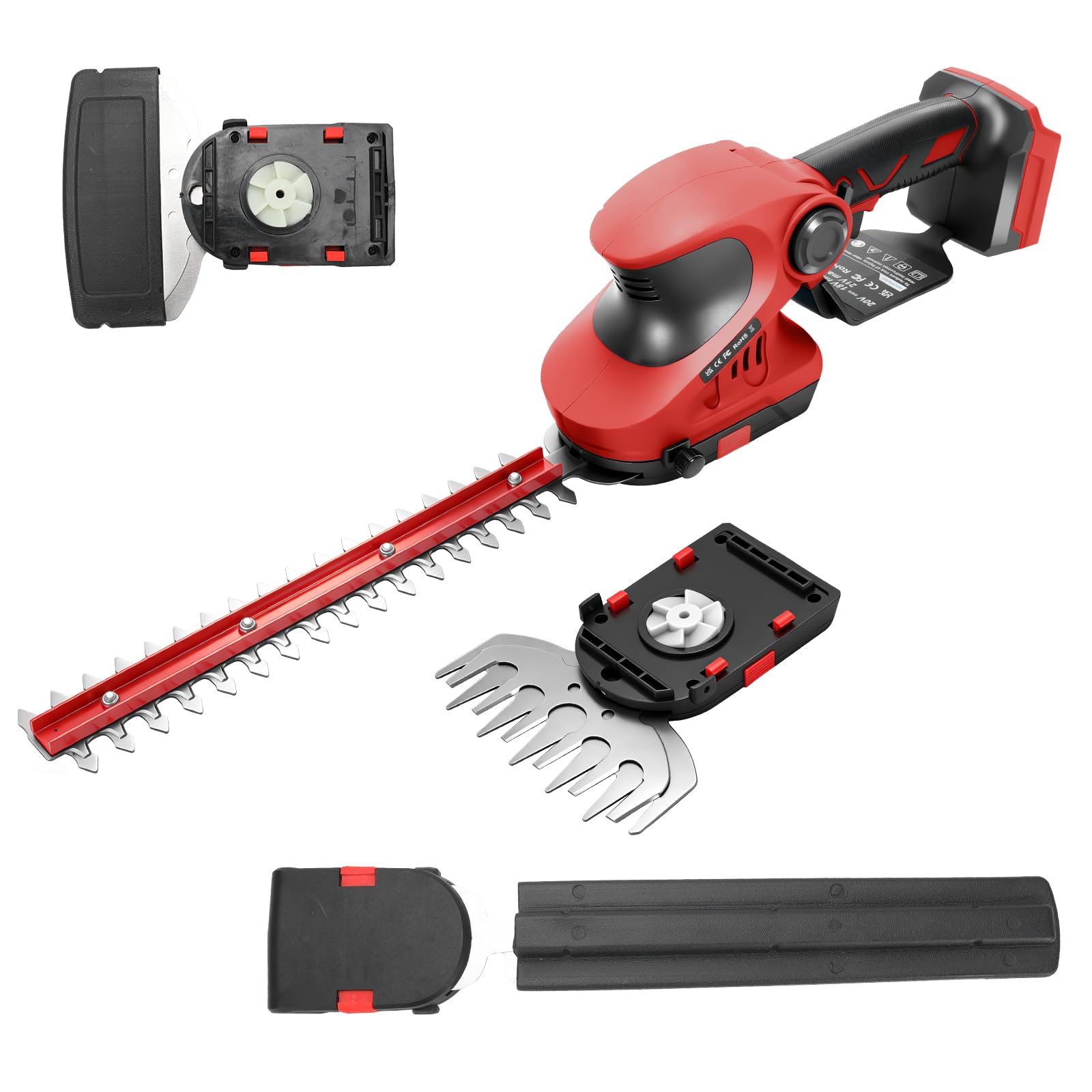 Photo 1 of Gpaentsn Hedge Trimmer Compatible with Milwaukee M18 Battery, Cordless Brushless Motor Grass Trimmer, 2 in 1 Bush Trimmer, for Yard, Garden, and Lawn Care (Battery Not Included)