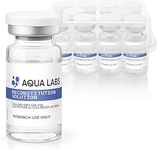 Reconstitution Solution - 3ml 10 Pack | Premium Clear Glass Vials | Made in US.