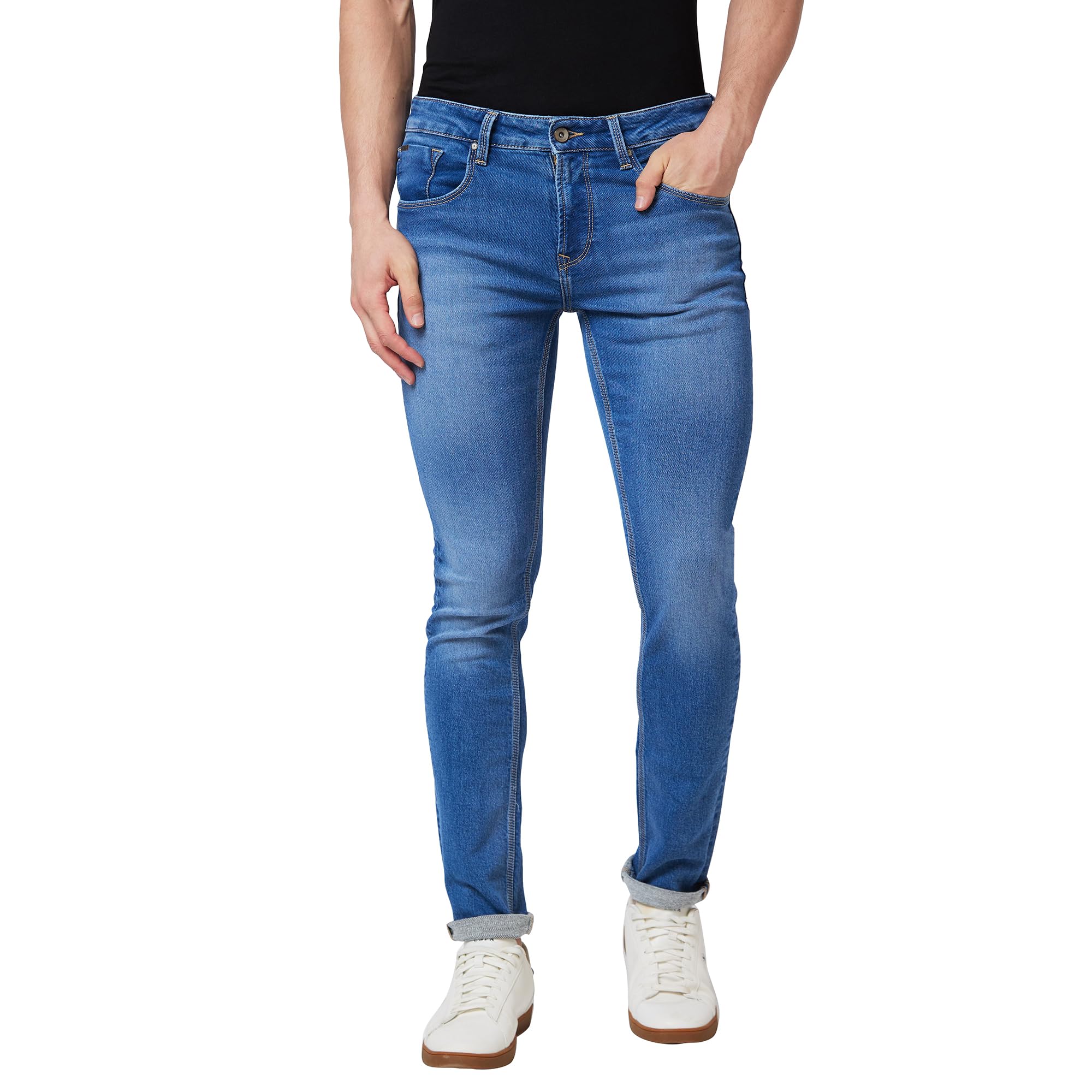 spykar Men's Slim Fit Low Rise Casual Jeans-picture-33