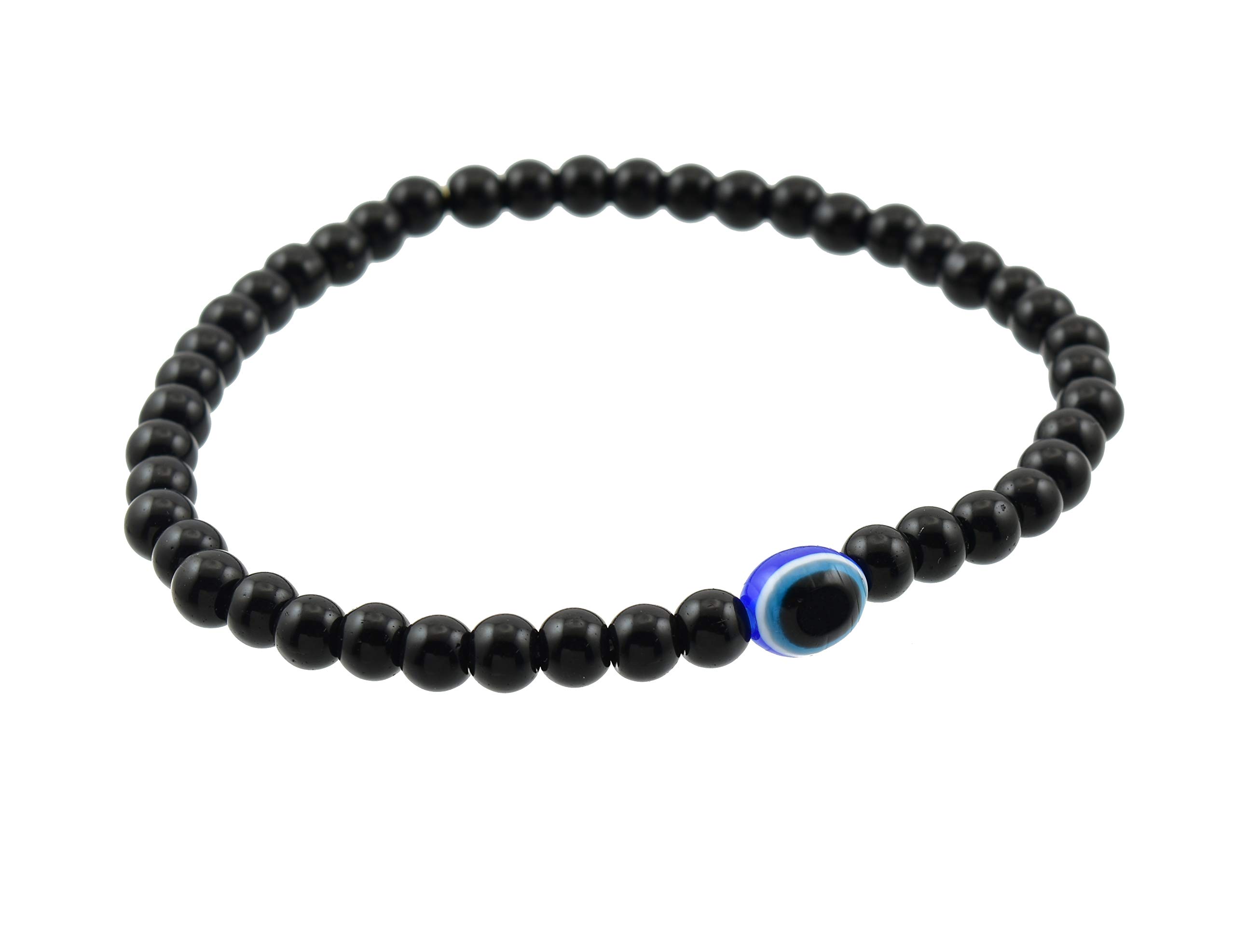 High Trendz Divine Black Glass Beads Evil Eye Stretchable Anklet for Women and Girls (Evil Eye) (B07M87P6X7) Amazon Price History, Amazon Price Tracker