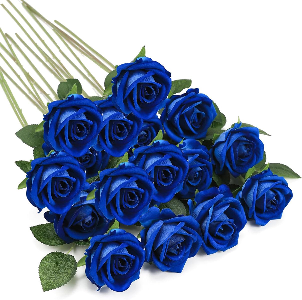TBUY ROSE Royal Blue Artificial Roses