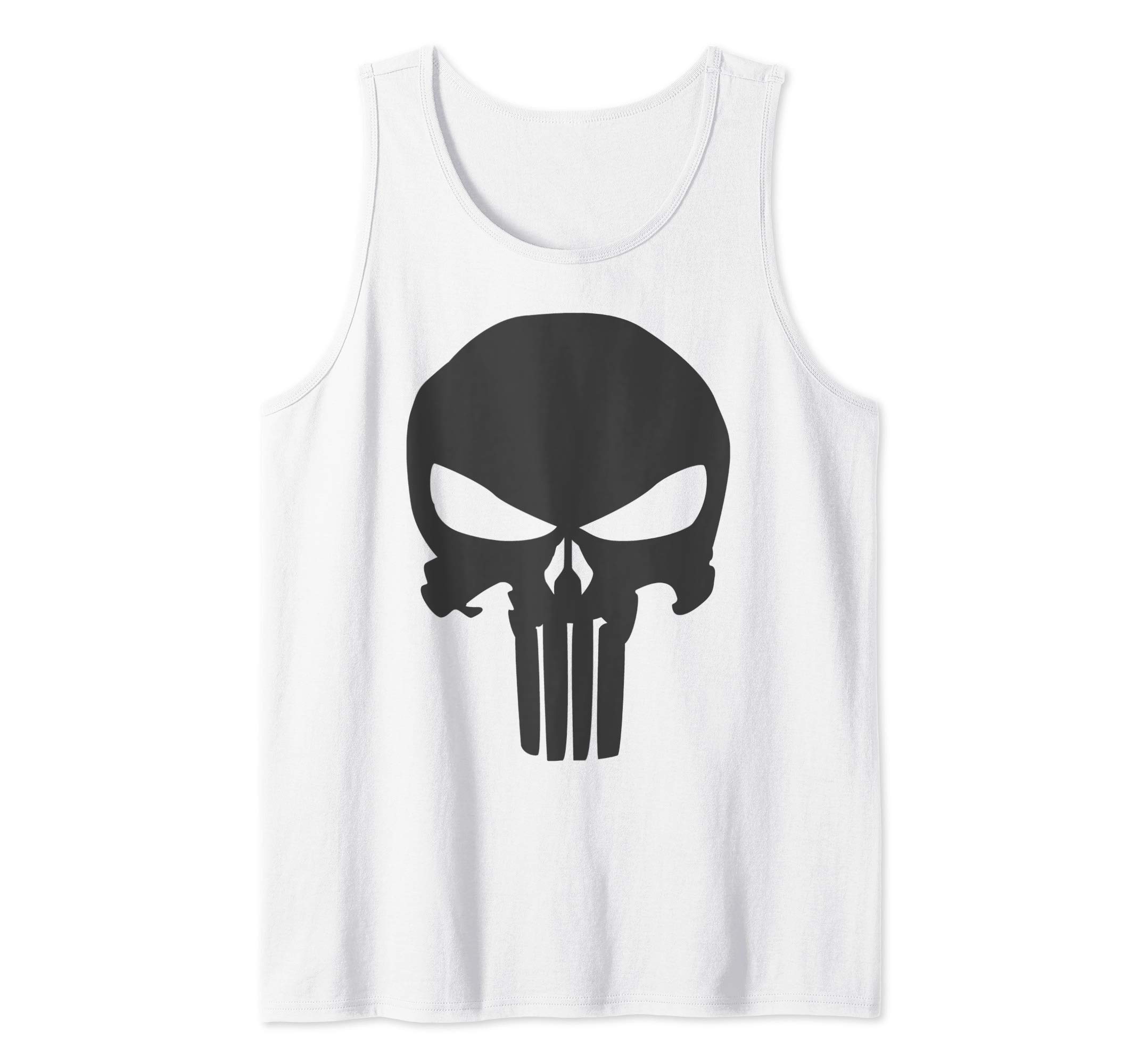 MarvelPunisher All Black Skull Logo Tank TopOEKO-TEX STANDARD 100