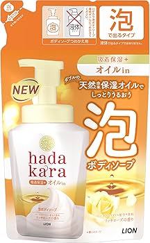 hada kara ボディソープ オイルイン 大型　 9個セット まとめ売り Amazon.co.jp: LION hadakara(ハダカラ) ハダカラ ボディソープ 泡