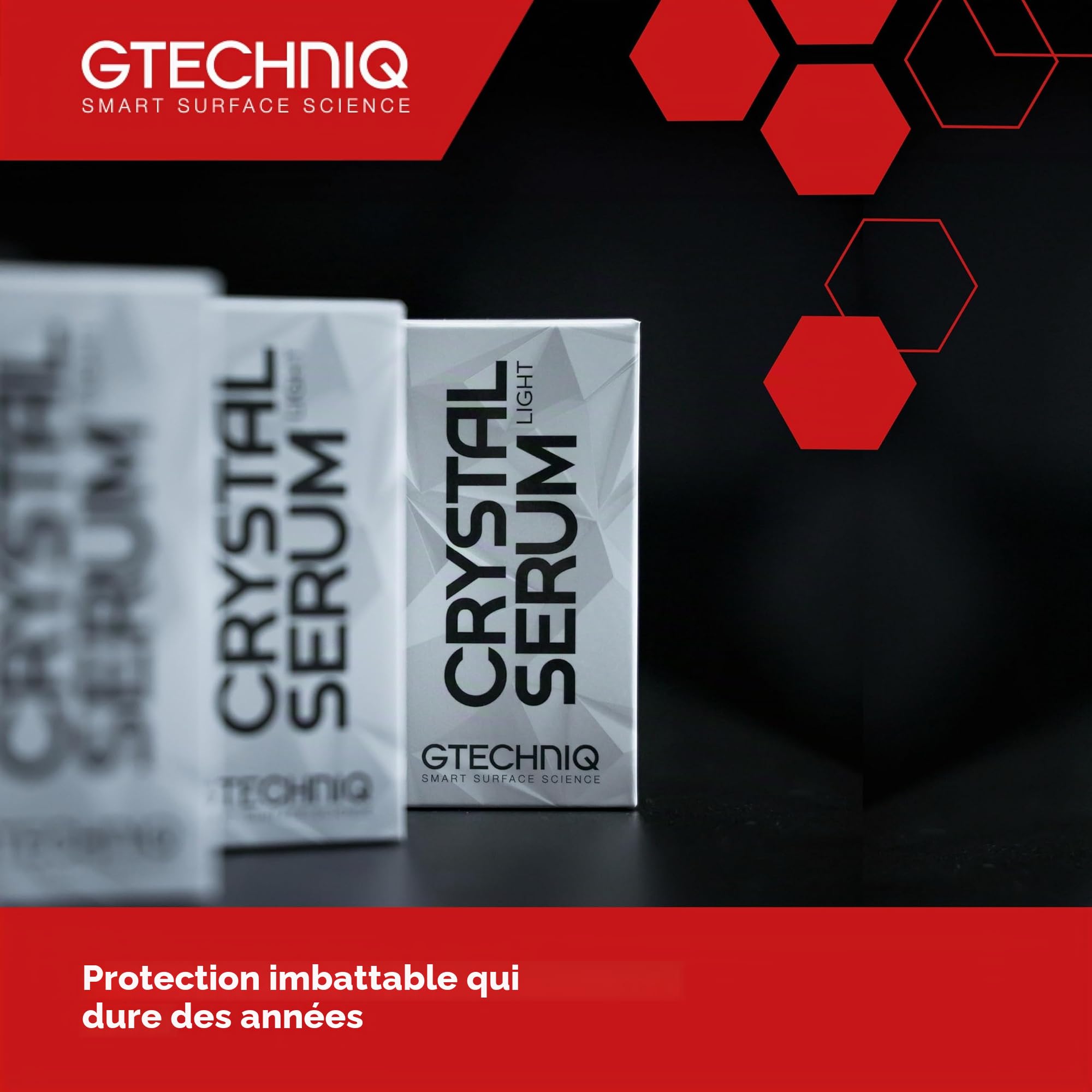 Gtechniq Crystal Serum Light 30ml - Protection céramique carrosserie primée 2X au SEMA Show de Las Vegas - brillance, éclat, résistance aux produits chimiques et micro-rayures - Facile à appliquer
