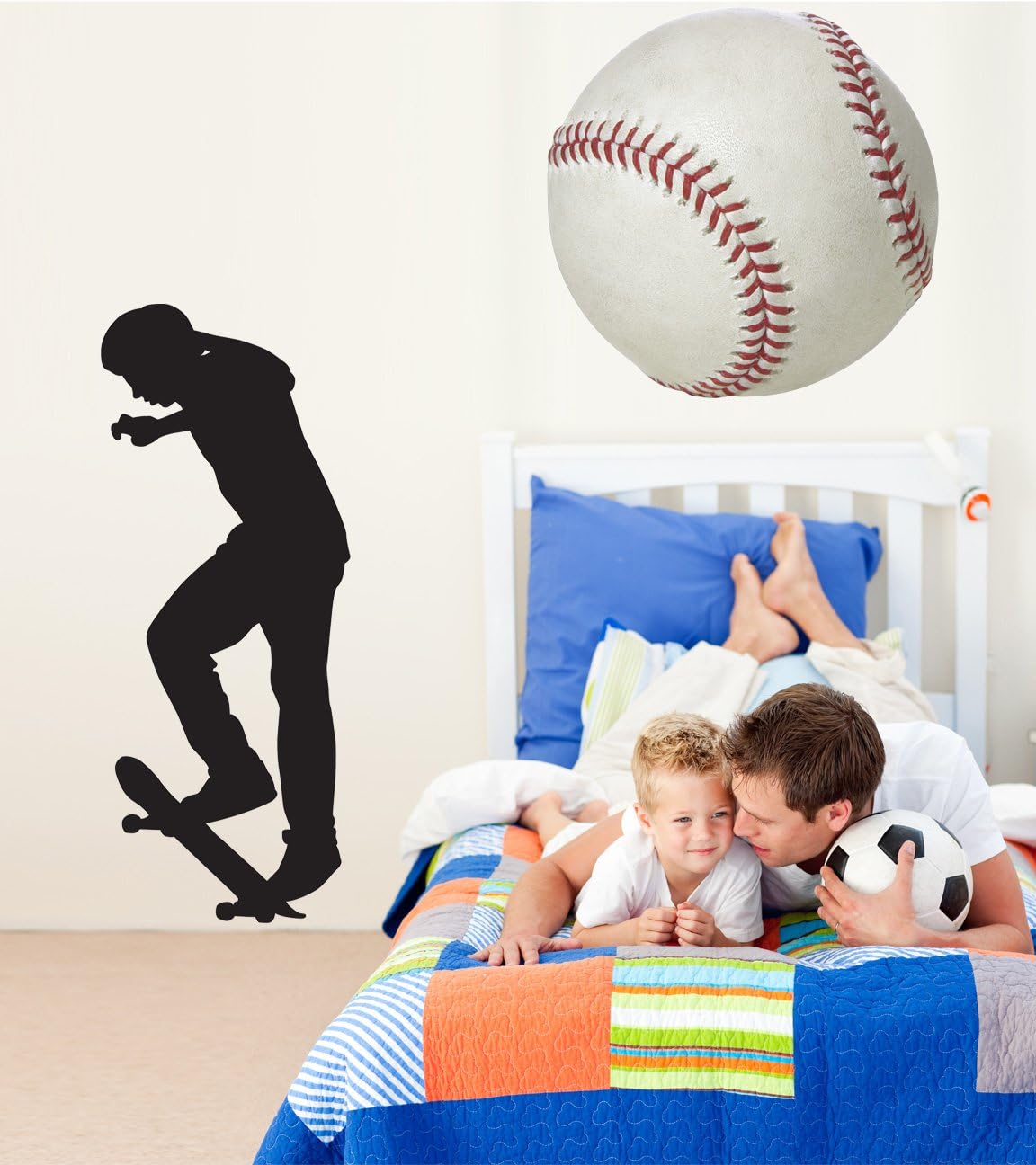 Skateboard Silhouette XII Wall Decal Cutout