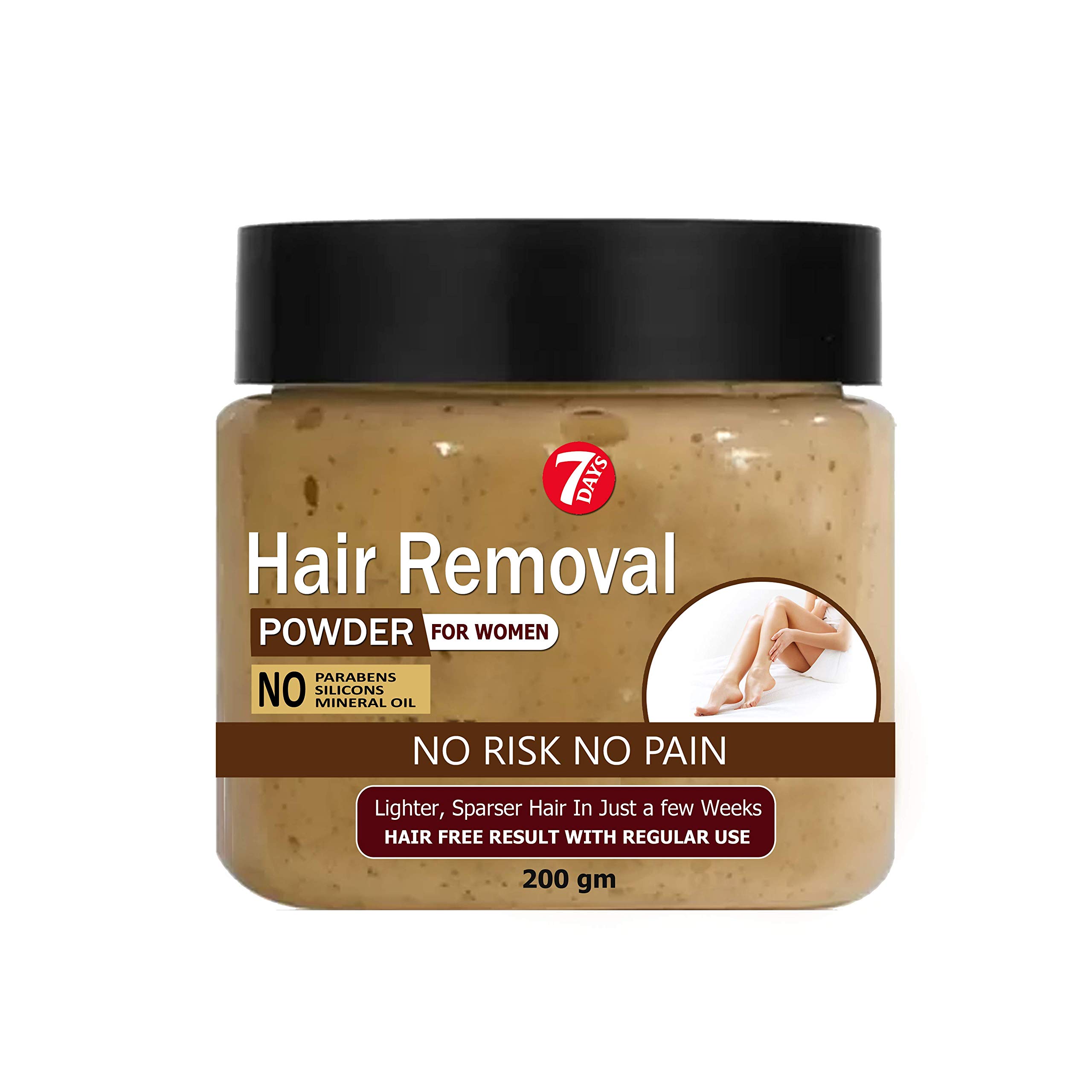 7 Days Hair Remover Powder Waxing Powder Instant Hair Remover All Hair & Skin Types Hands