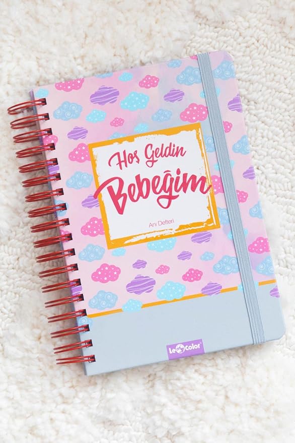 LE COLOR Bebek Anı ve Anne Hamile Günlüğü Albüm Defter Pembe