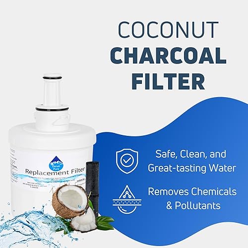 Miniatura 4 de Filtro de agua de repuesto para refrigerador Samsung RF268ABWP - Compatible con Samsung DA29-00003G, Samsung DA29-00003B, Samsung DA29-00003A
