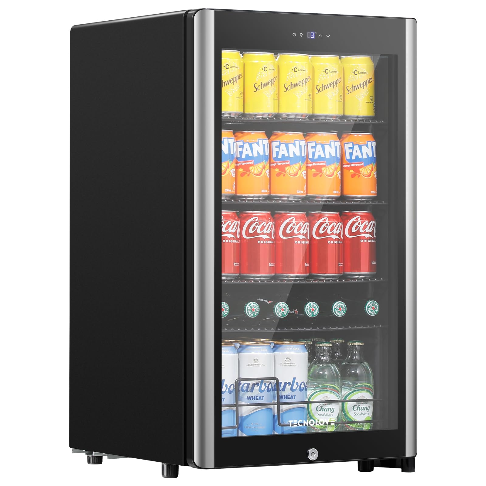 Amazon | ドリンク冷蔵庫 86L アップグレード版 1～18℃ 幅45㎝ 自動