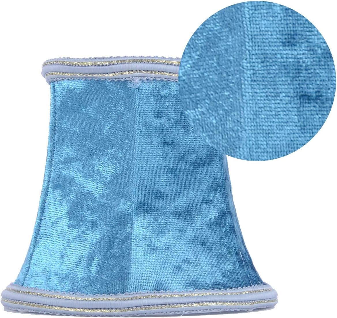 SiMbae Ensemble De 6 Abat-Jour De Lampe, Abat-Jour En Tissu, Abat-Jour De Cloche Fait à La Main, Petit Abat-Jour à Pince En Forme D'empire Plissé Pour Lampe De Table,d'or