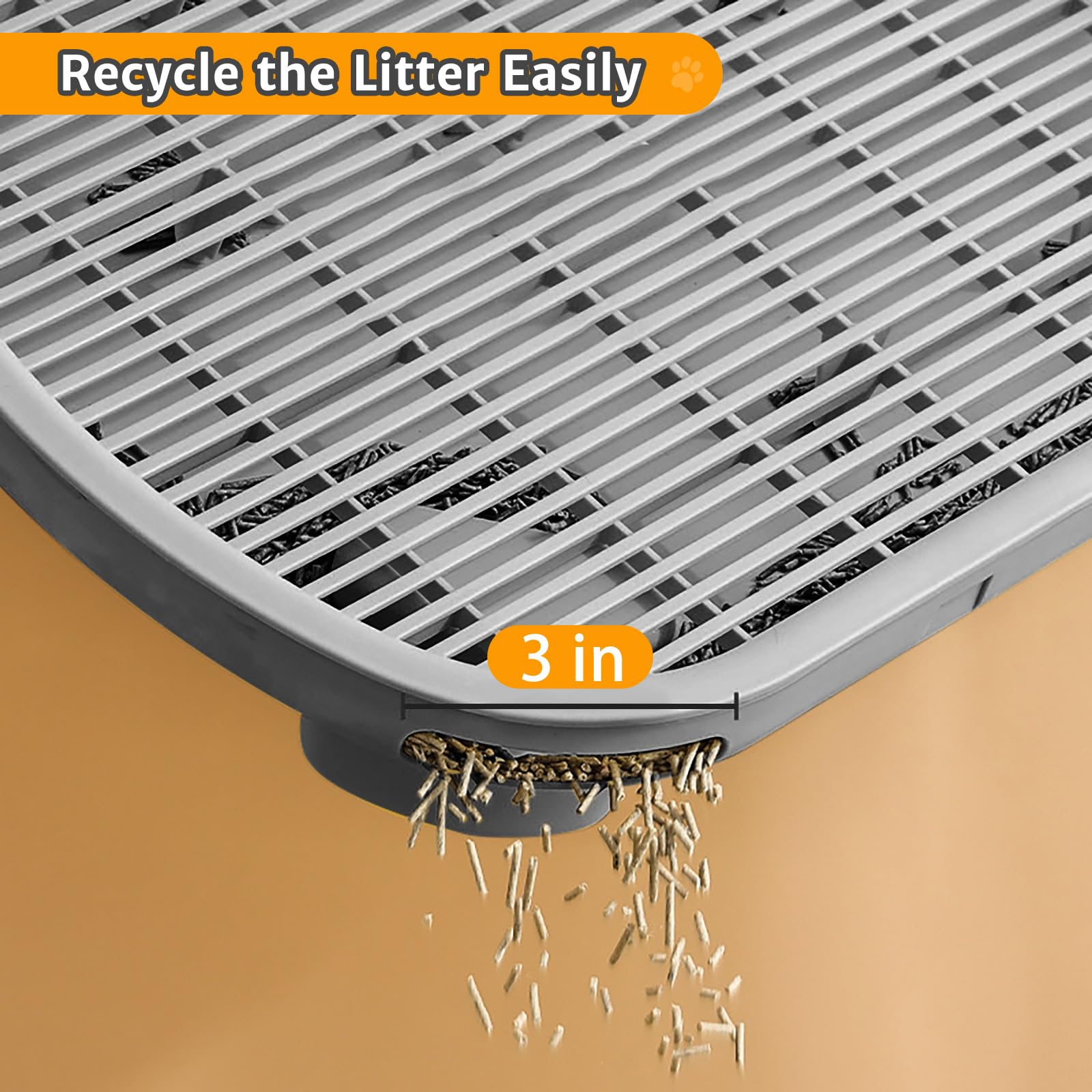 Escalón de captura de arena para gatos, taburete de trampa para caja de arena automática, autolimpieza, escaleras de recogida de arena, rampa para recoger arena para gatos o gatitos geriátricos viejos