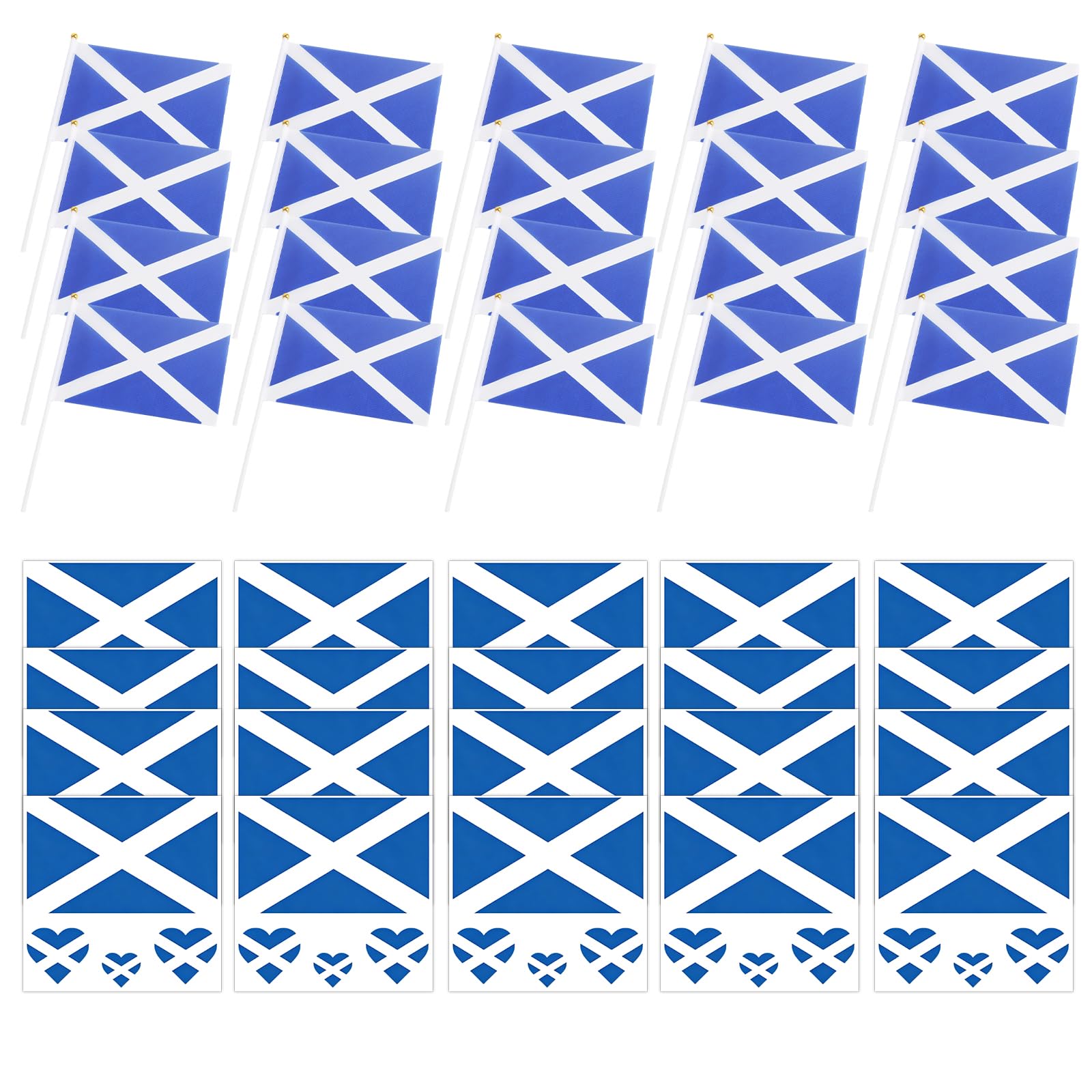 40pcs Scotland World Cup 2026 Merchandise, Scotland Flag and Scotland Stickers, Perfect World Cup 2026 Football Accessories, Suitable for Football Enthusiasts Who Watch Live or Celebrate at Home