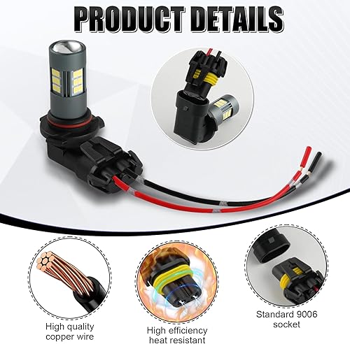 Miniatura 2 de iBrightstar Nylon 9005 9006 9012 9145 H10 adaptador hembra arnés de cableado enchufes cable para faros antiniebla