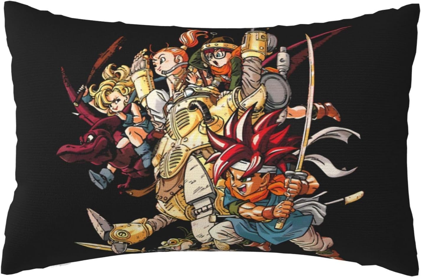 Chrono Music and Trigger Pillowcase Graphic Printed Decorative Pillow Case Cushion Case Home Decor