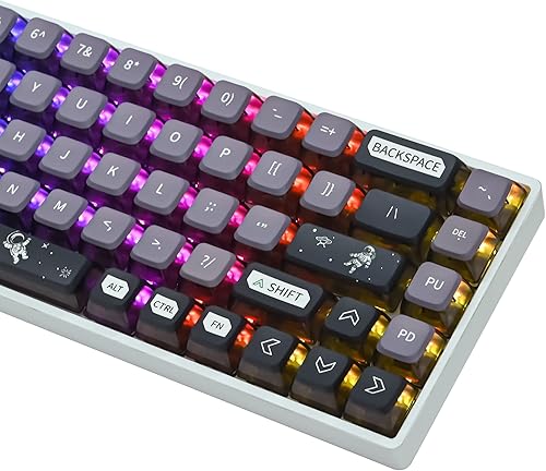 Miniatura 3 de Taeeiancd Teclas pudín juego de 118 teclas 60  teclas personalizadas de perfil ASA diseño de sublimación de tinte PBT ANSI US para interruptores