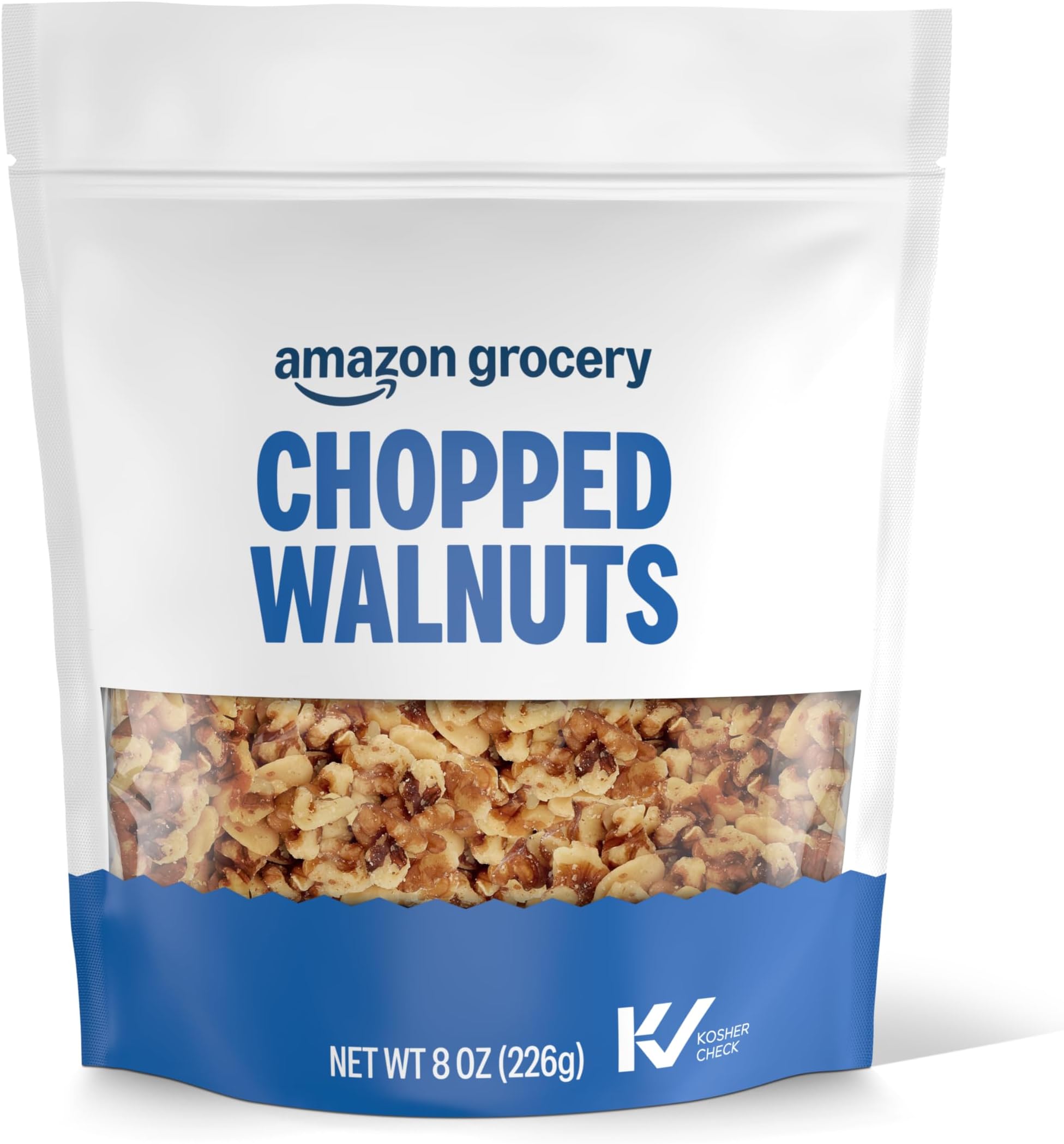 Amazon Grocery, Chopped Walnuts, 8 Oz (Previously Happy Belly, Packaging May Vary)