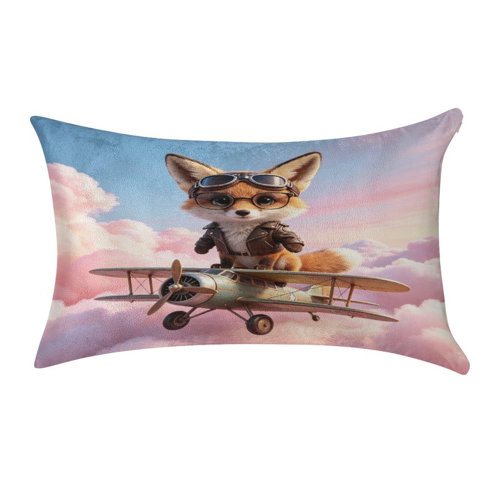 Fekiloot Style Cute Little Fox Pillow Covers Home Decor Pillow Cases