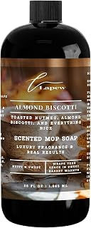 Almond Biscotti Scented Mop Soap Concentrate 36 oz | Premium Fragranced Floor Cleaner | Streak-Free | Hard Floor Cleaning Solution | Eco Friendly | Made in USA (Nutmeg & Spice)
