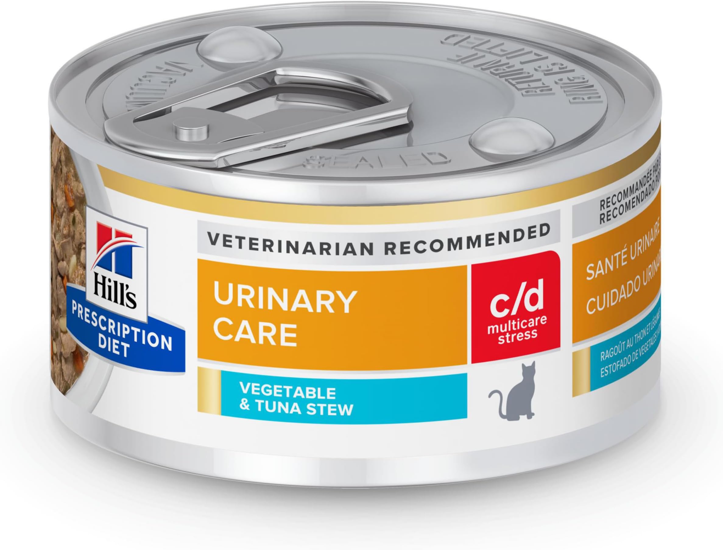 c/d Multicare Stress Vegetable & Tuna Stew, 2.9 oz, 24-Pack Wet Food