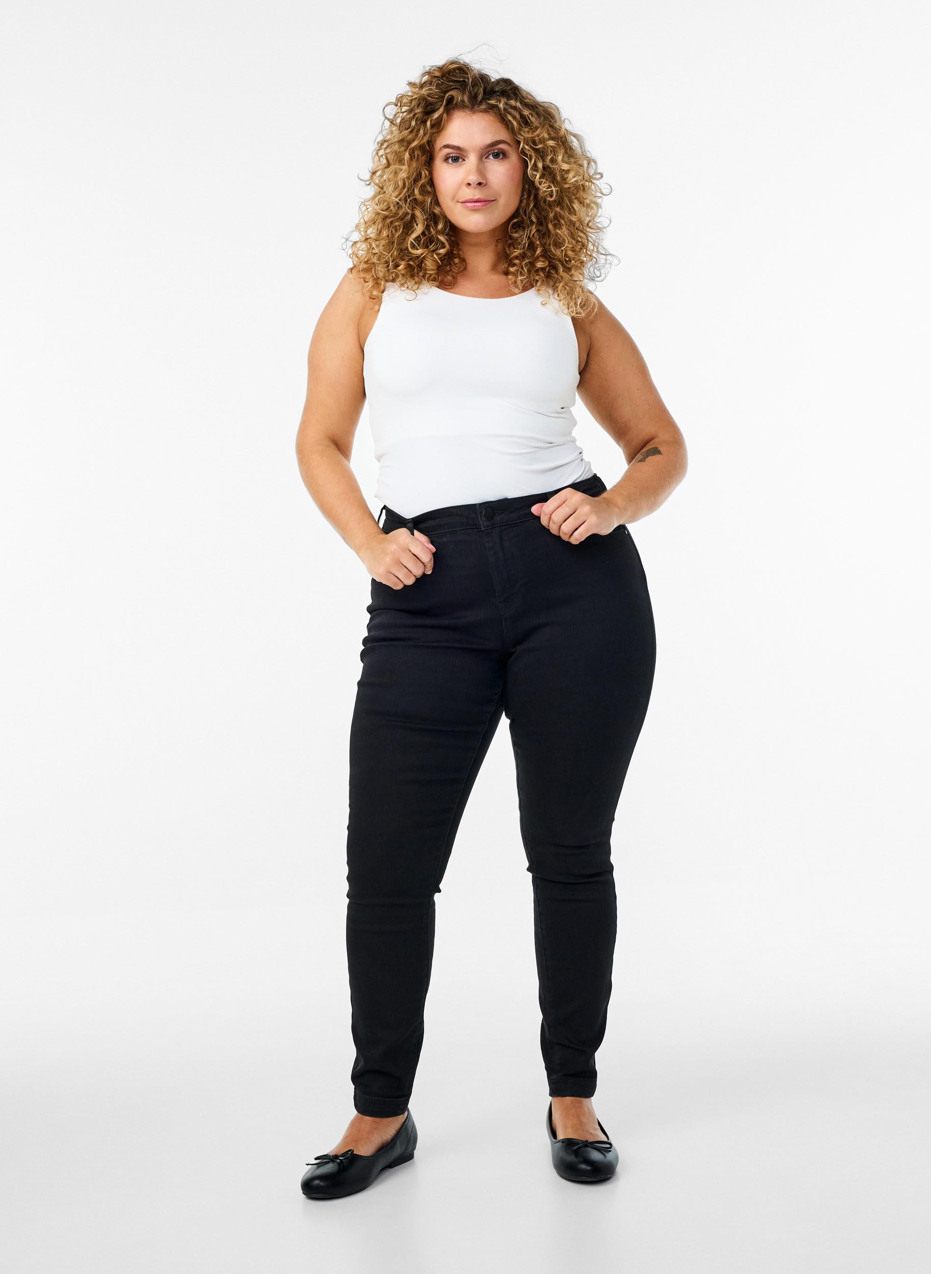Zizzi Damen Große Größen Jeggings Baumwolle Stretch Größe 42-60