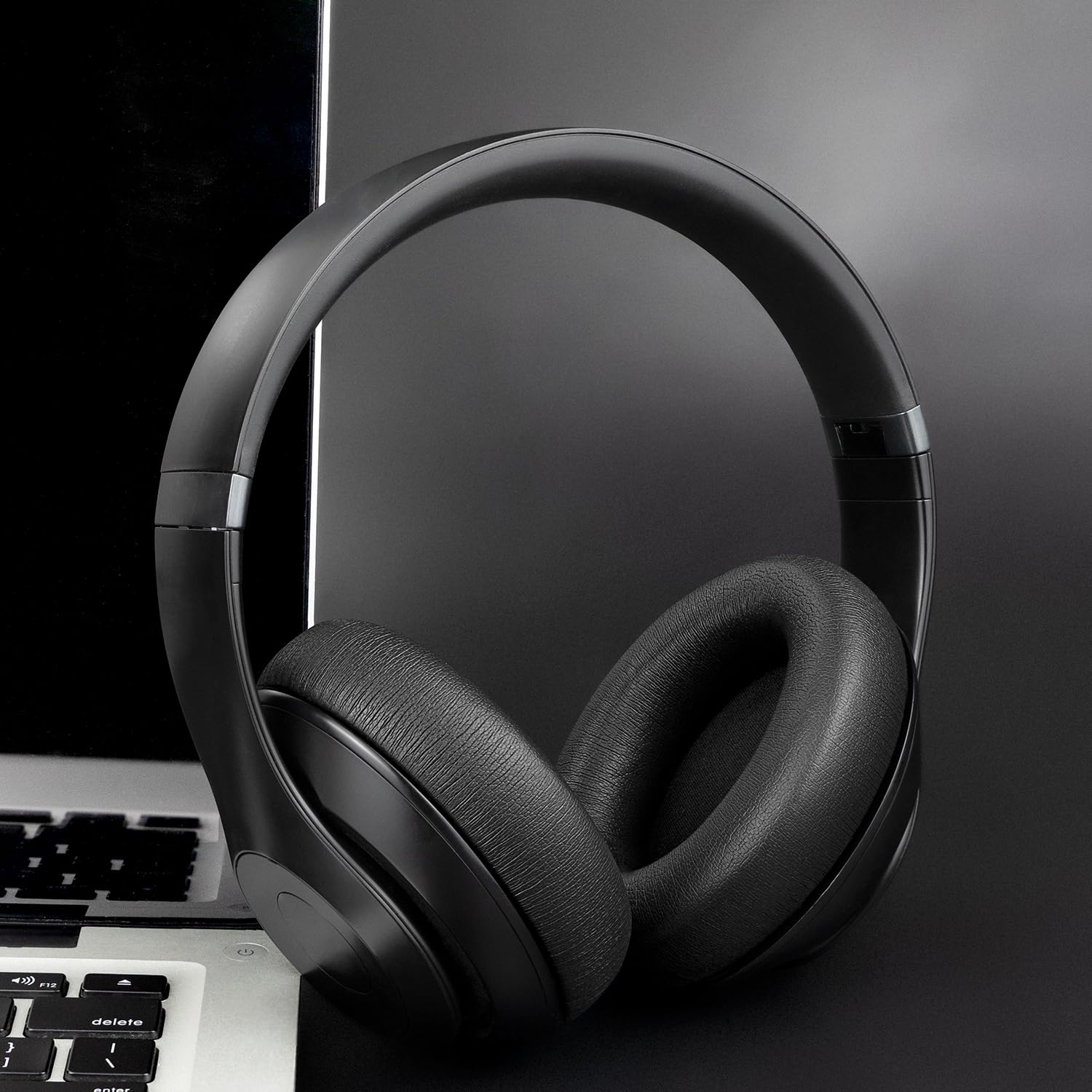 SOULWIT Housse de Bandeau Remplacement pour Beats Studio Pro Antibruit Casque, Pièce de Réparation Headband pour Serre-tête en Silicone et Nylon Durables