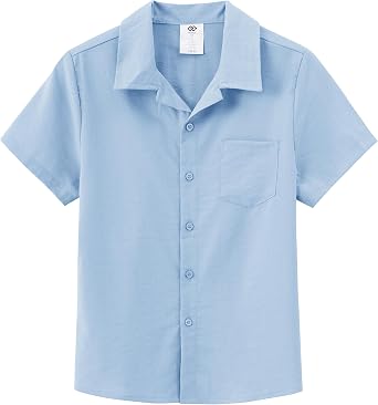 MoFiz Freizeitanzug Trainingsanzug Jungen Bekleidungsset Strandurlaub Outfits Knöpfen Kurzarm-Hemden und Shorts Sommersets Kinder Größe 128 bis 174