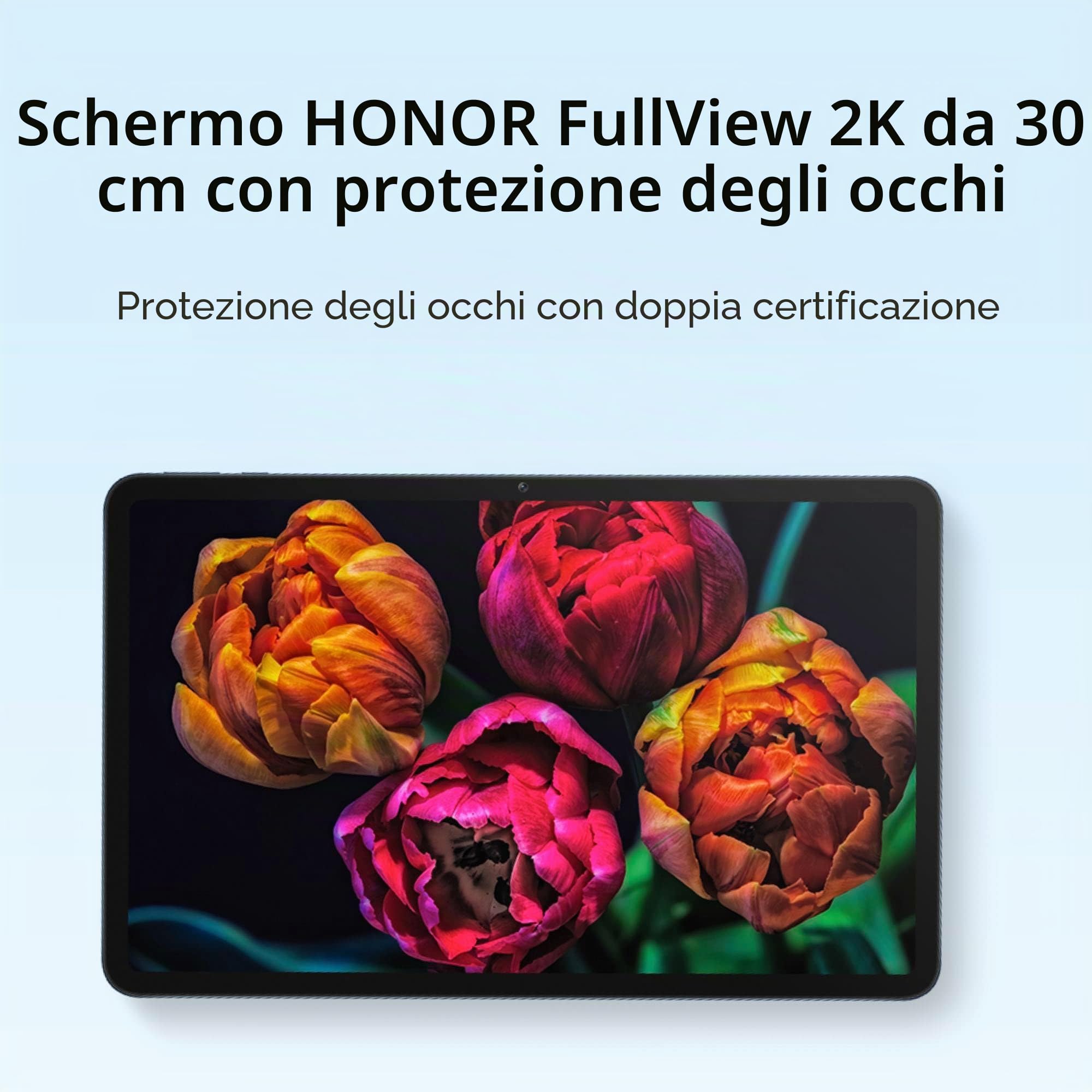 HONOR Pad 8 Tablet Touch 12 Pollici Schermo 2K 6+128 GB Espansibile, Batteria 7250 mAh, Qualcomm Snapdragon 680, 8 Altoparlanti Suono spazializzato, Android 12 con Google Service, WiFi+Bluetooth, Blu