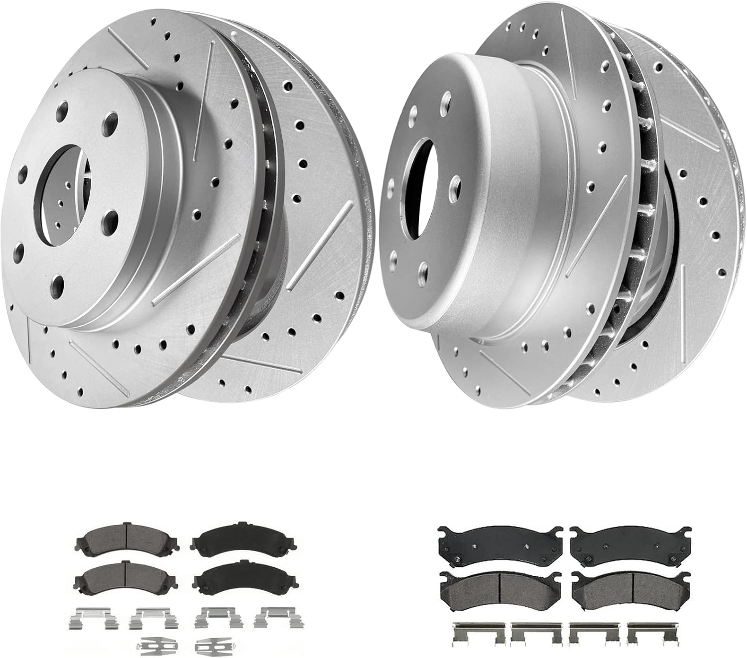 WEIZE Brake Pads and Rotors Kit Replacement for 20012006