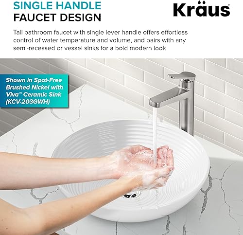 Miniatura 158 de KRAUS Indy - Grifo de baño con sensor sin contacto con caja de control y mezclador de temperatura en acero inoxidable sin manchas, KSB-10001SFS