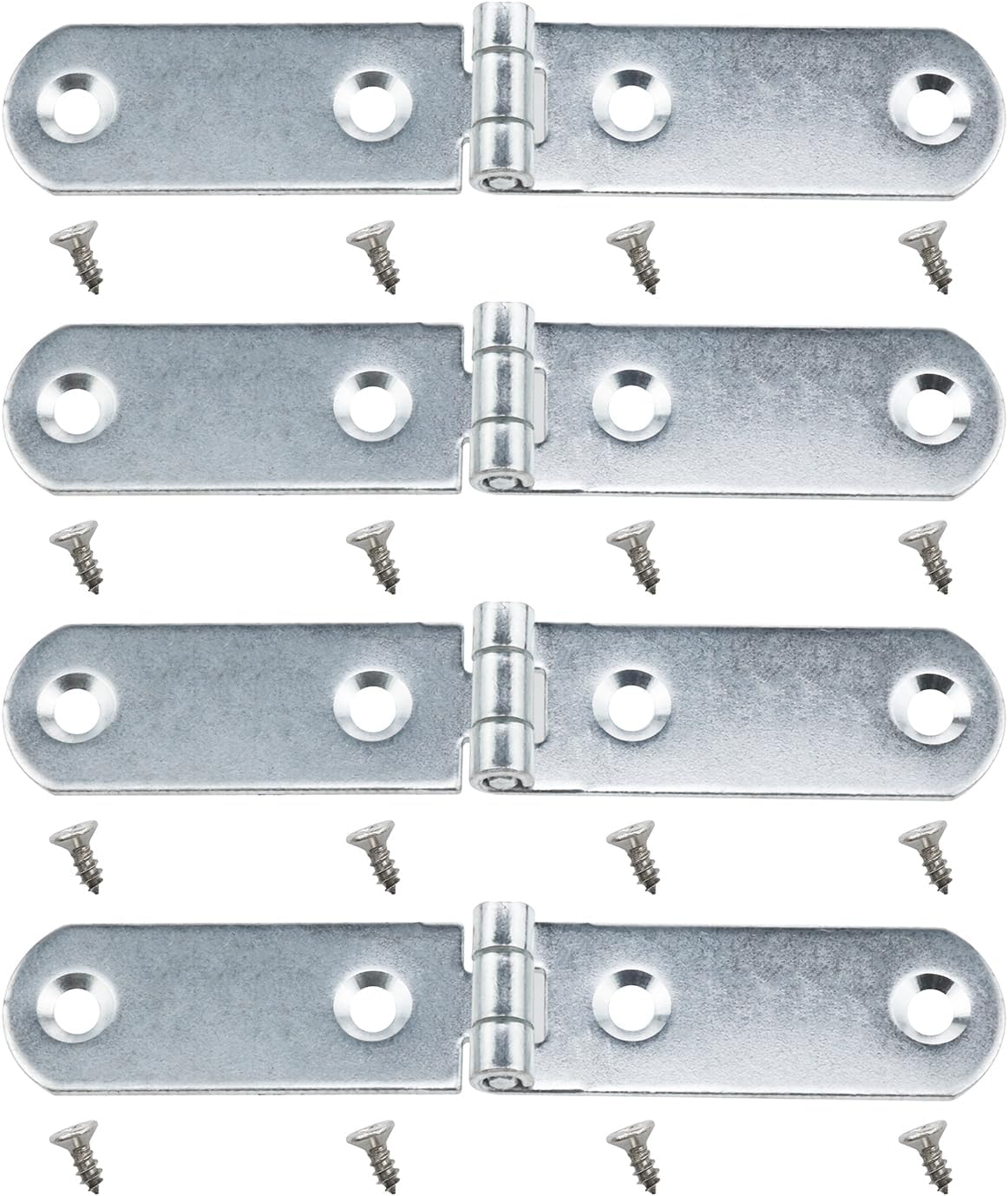 Wantane 180 Degree Folding Flip Hinges Toolbox Narrow Flap Hinges Zinc