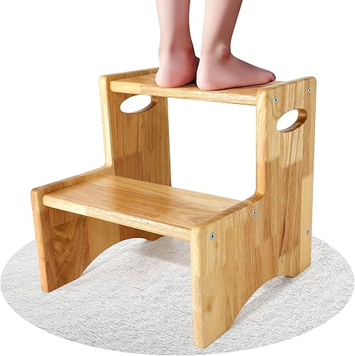 Taburetes para niños, taburete de baño para niños pequeños, taburete de baño para cama, taburete duradero para niños pequeños para inodoro (1)