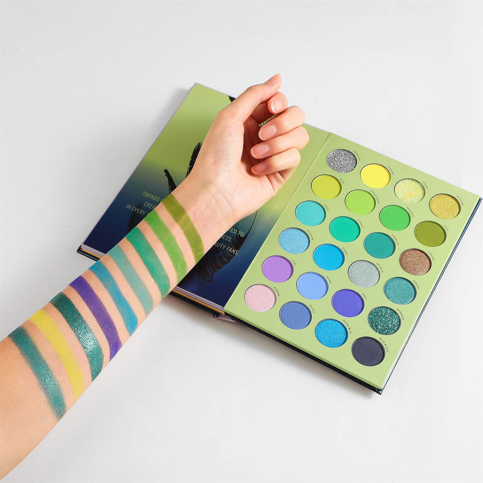 Beauty Glazed Paleta de sombras de ojos de 72 colores Alta pigmentación Impermeable Fácil mezcla Brillo Sombra de ojos mate Paleta de maquillaje todo en uno Nude