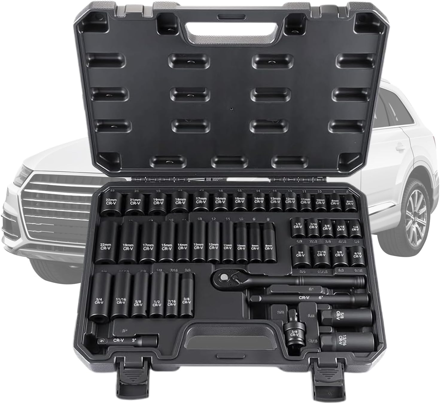 3/8 Socket Set | Mechanic Tool Kit,Mechanic Socket Set - for Auto Repair Vehicle Maintenance Industrial Home Motorcycle Plumbing Work