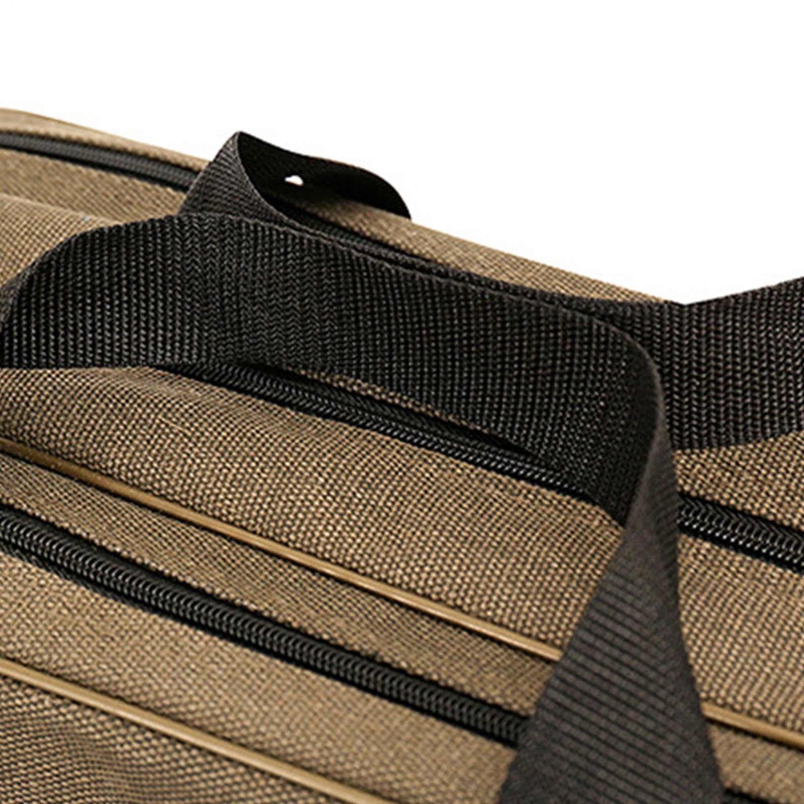 Funda genérica para caña de pescar, portacaña de pescar, bolsa de transporte impermeable para hardware, funda organizador de caña de lona, transportador al aire libre para equipo y equipo