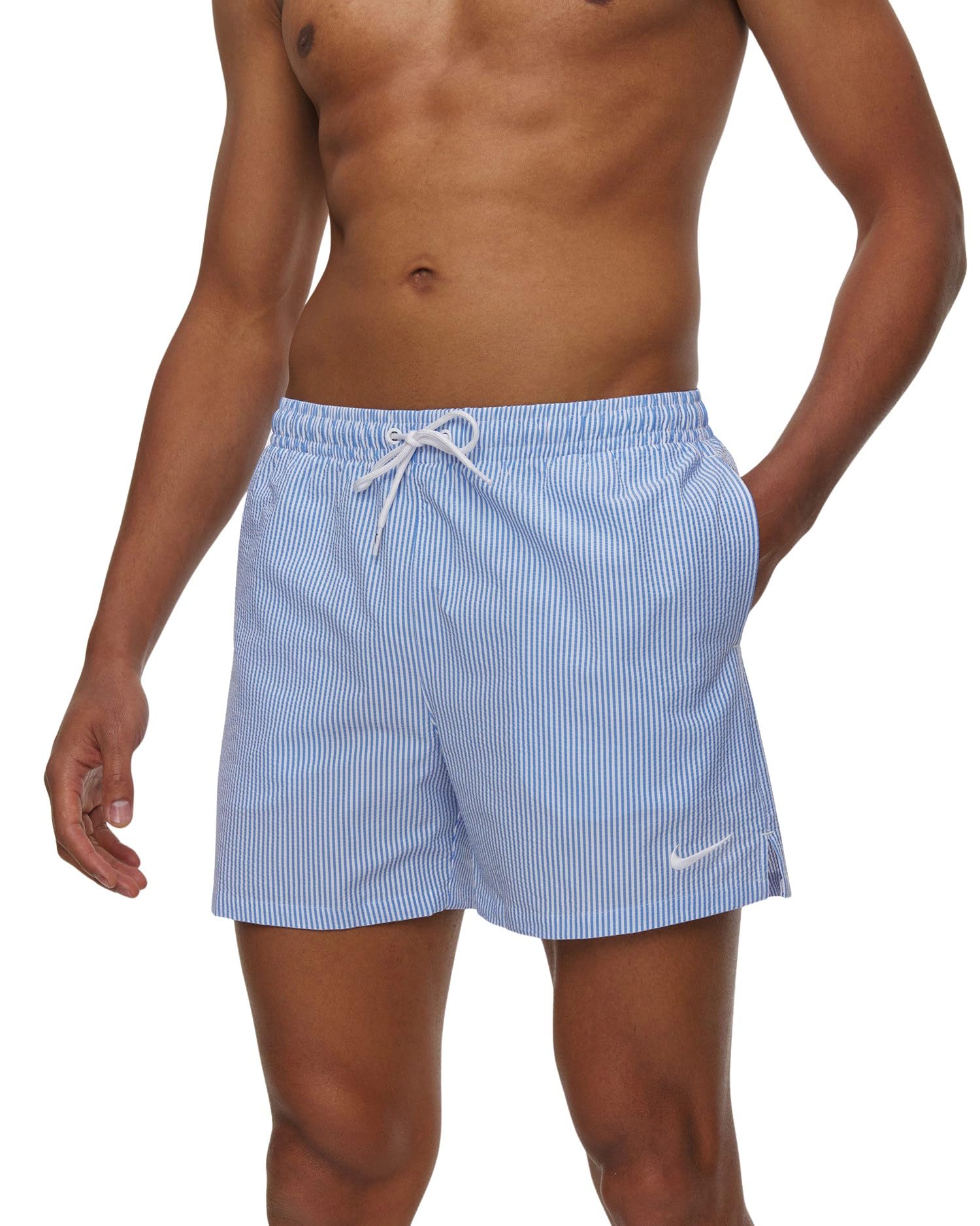 Nike Unisex Nike Swim Breaker Ripple 5" Volley Short Blue Crystal Swim Trunks