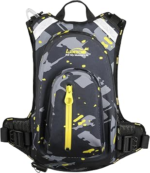 Motorcycle Backpack - Outdoor Mountain, Off Road, Hiking, Climbing, Drinking Water Bag, Waterproof Backpack,Motorcycle Accessories,Travel Backpack,Equipped with 1.5L Water Bag